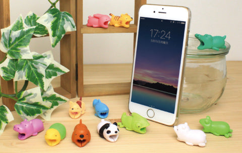 Charging Cable Chomper™ - Cute Animal USB Cable Connectors